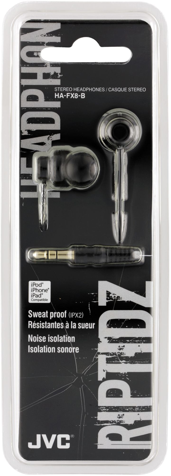JVC Riptidz Earbuds - Black
