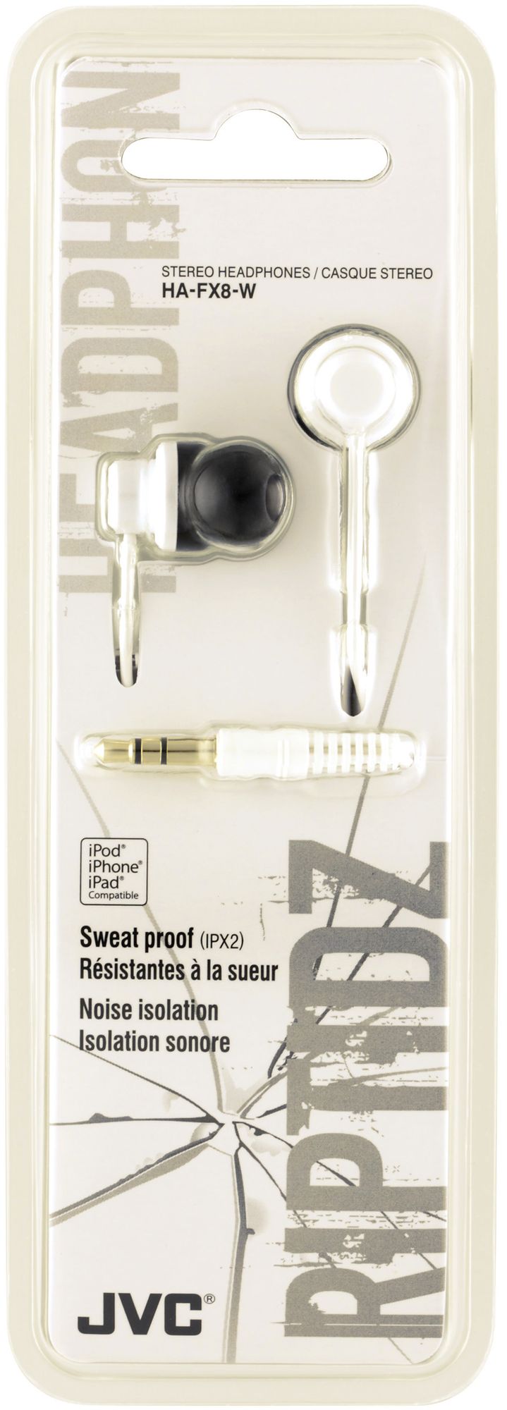 JVC Riptidz Earbuds - White