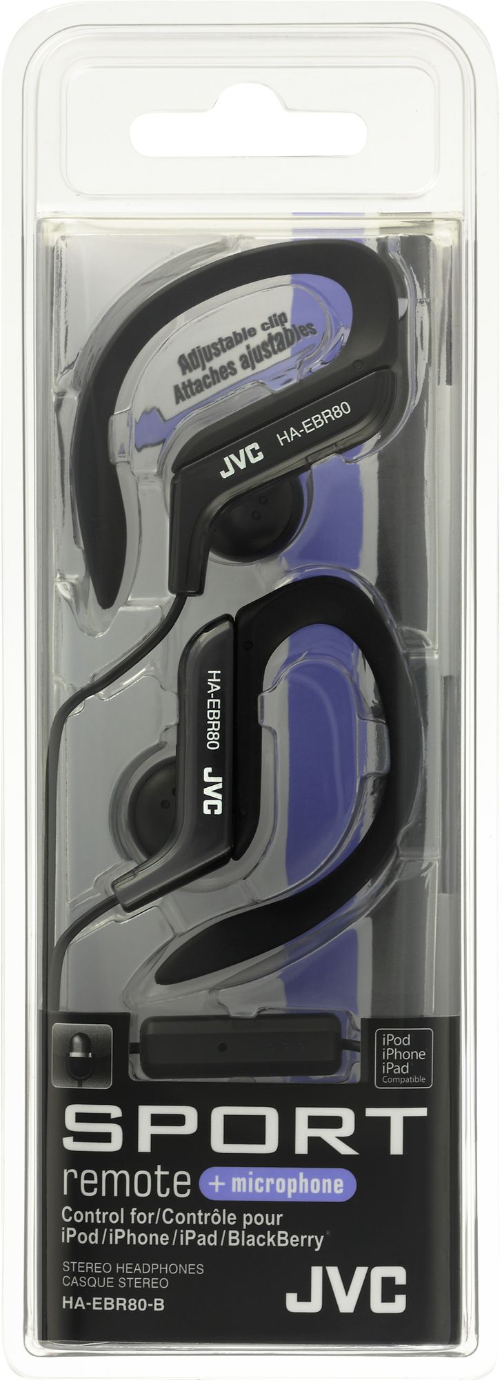 JVC HA-EBR80 Sports Earbuds - Black