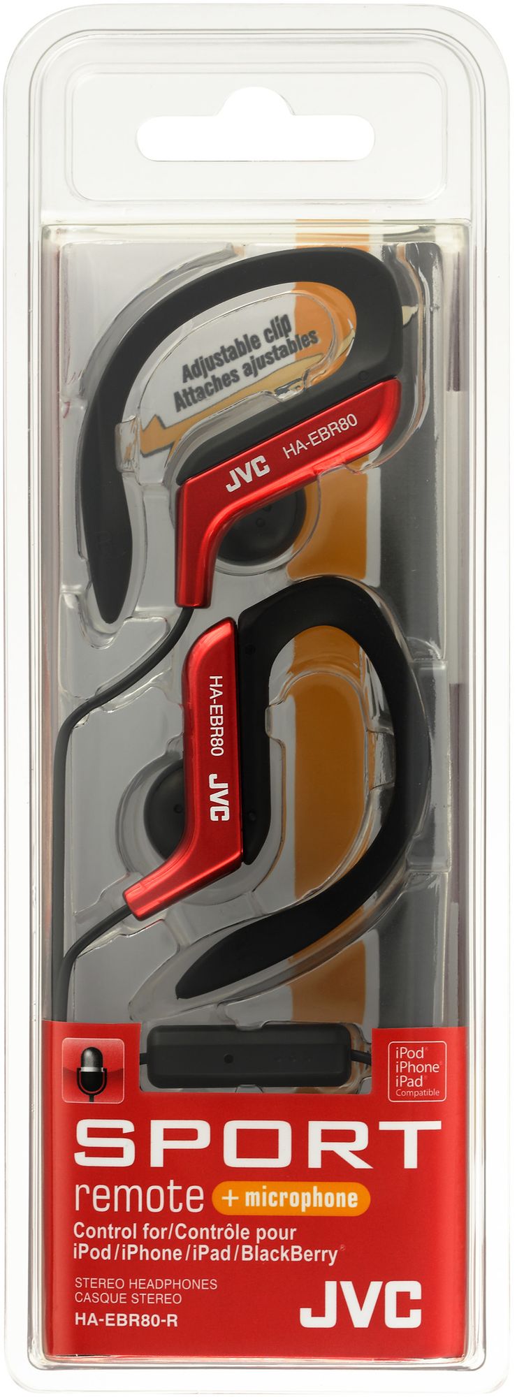 JVC HA-EBR80 Sports Earbuds - Red