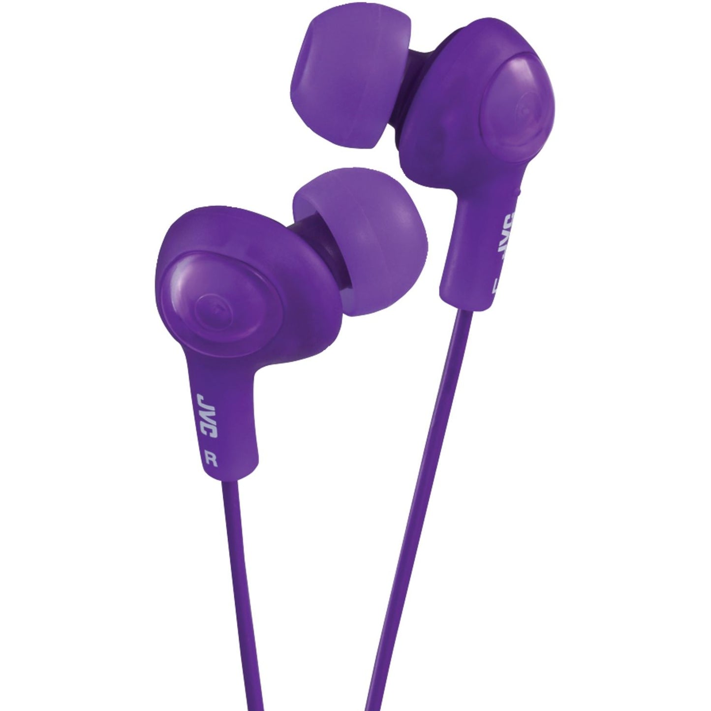 JVC Gumy Plus Earbuds with Mic - Violet