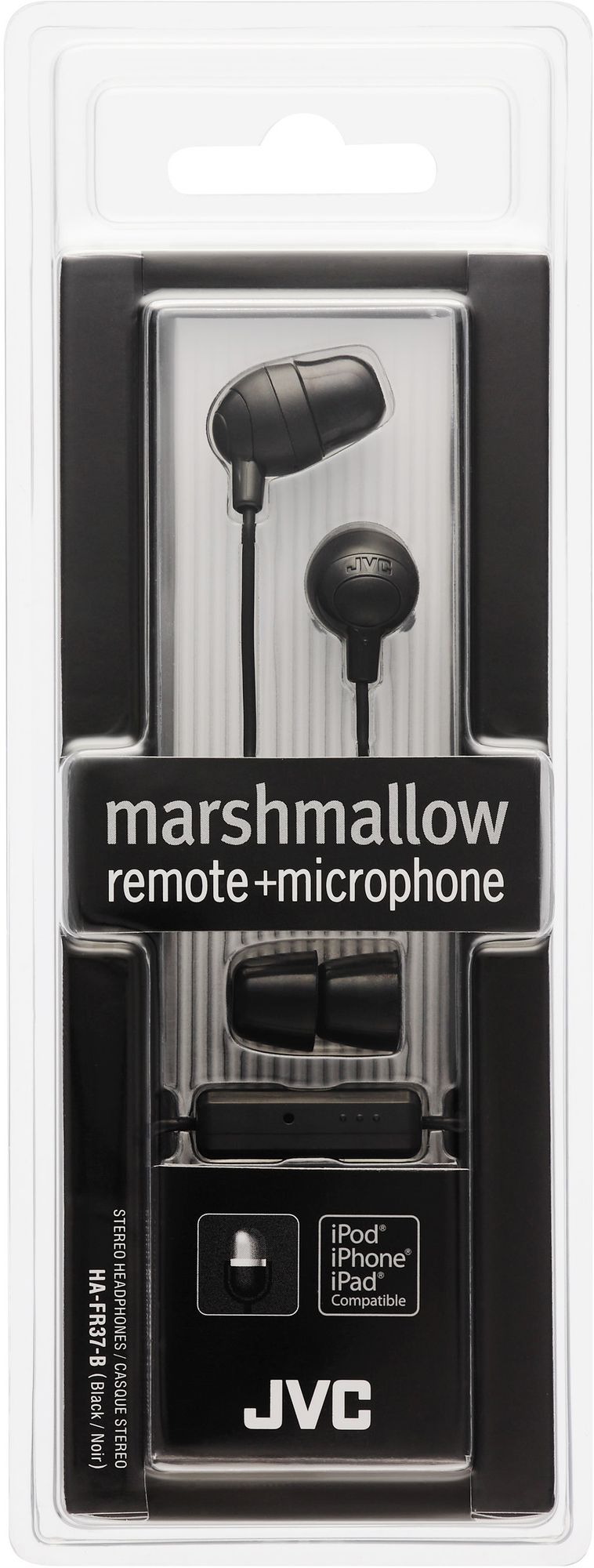 Jvc Marshmallow Hp W/remote Blk