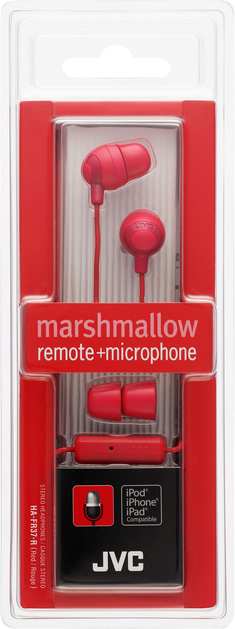 Jvc Marshmallow Hp W/remote Red