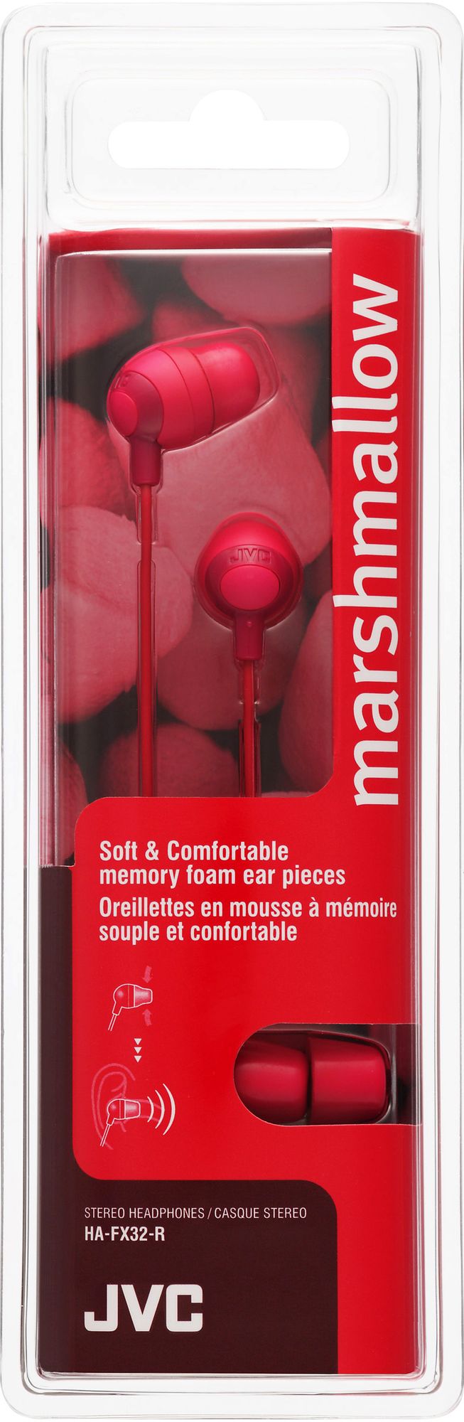 Jvc Marshmallow Earbuds - Red