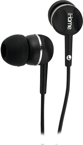 iHome iB5BXC Noise Isolating Earphones Black