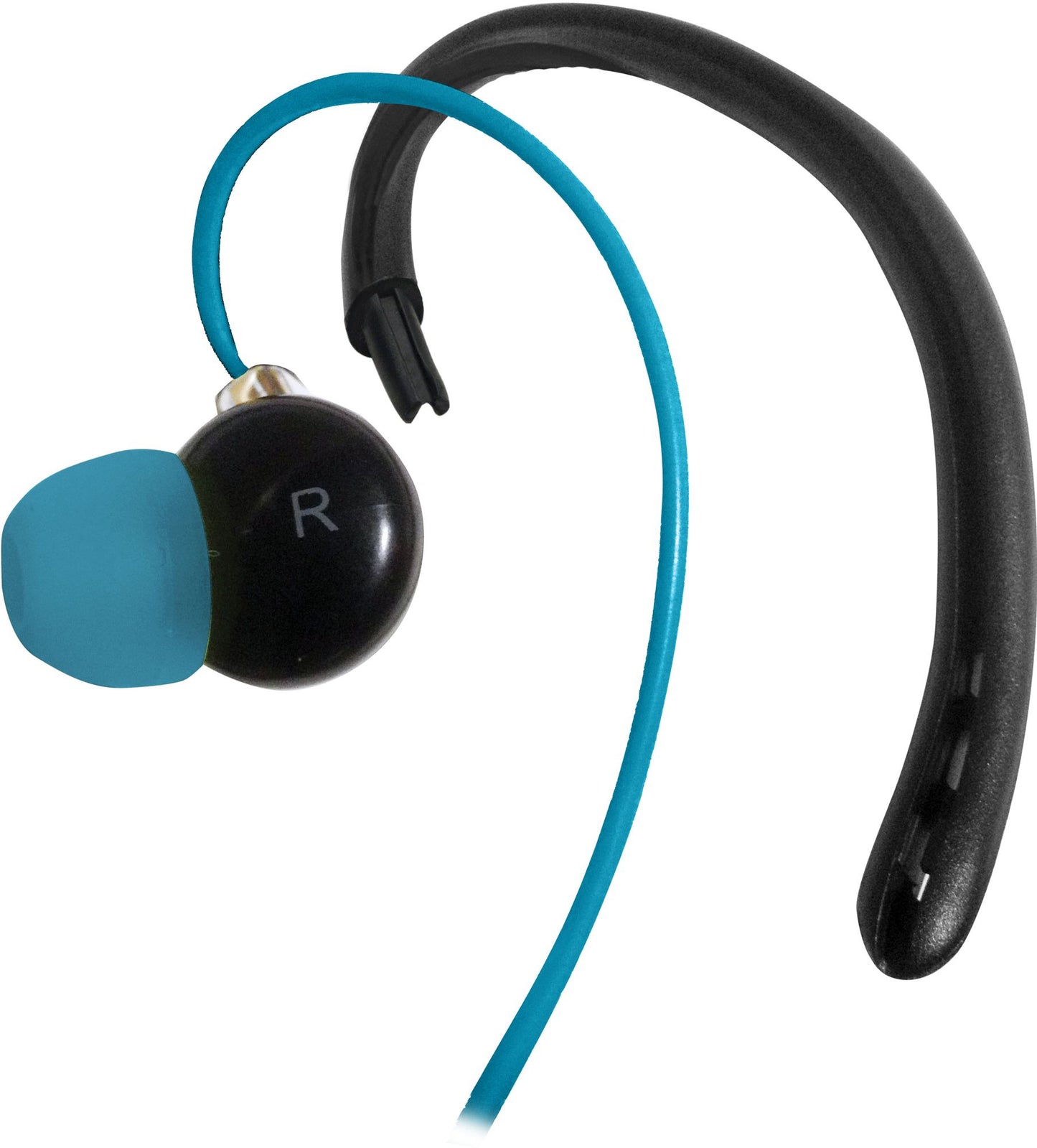 iHome iB11BLX 2-in-1 Sport Earhooks with Earbuds - Black/Blue
