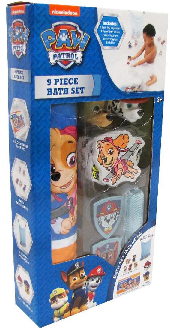 Paw Patrol 9 Piece Bath Set
