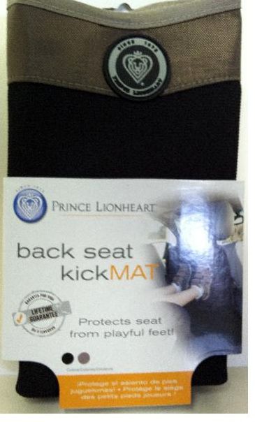 Prince Lionheart  back seat kickMAT - Brown/Tan