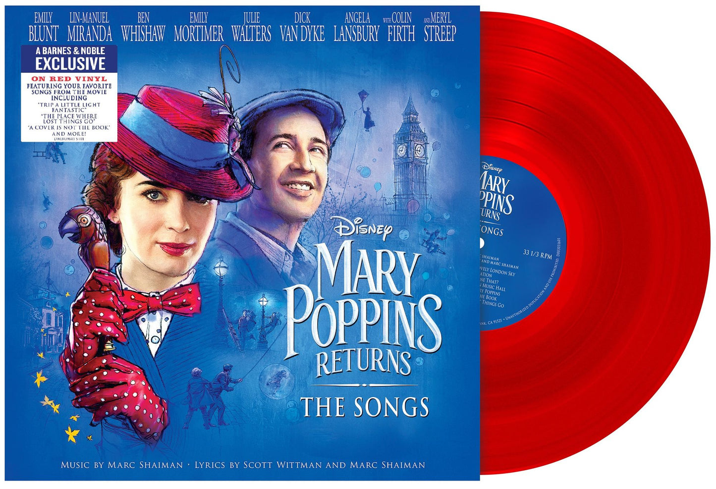 Mary Poppins Returns [Original Soundtrack] [Red Translucent Vinyl] [B&N Exclusive]