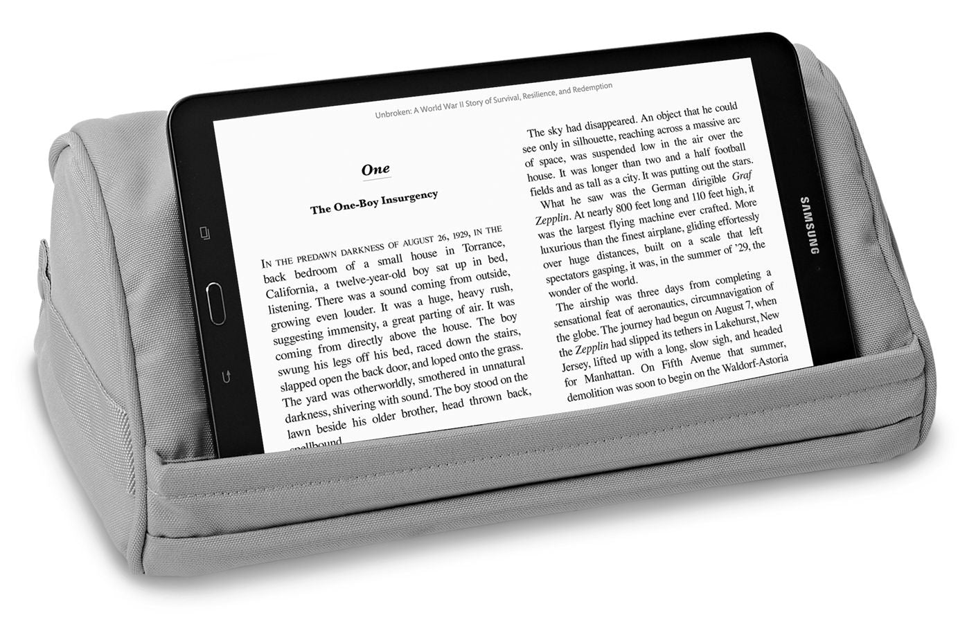 LapGear Designer Tablet Pillow Grey