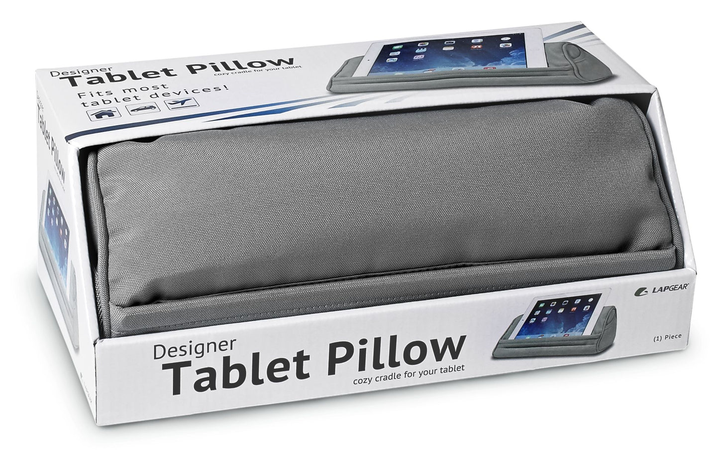LapGear Designer Tablet Pillow Grey