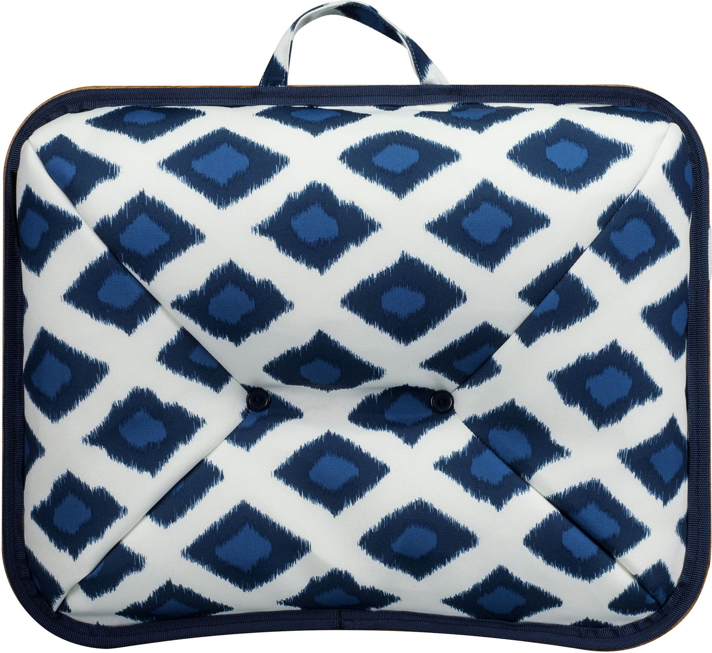 XL Designer Lap Desk Navy Ikat