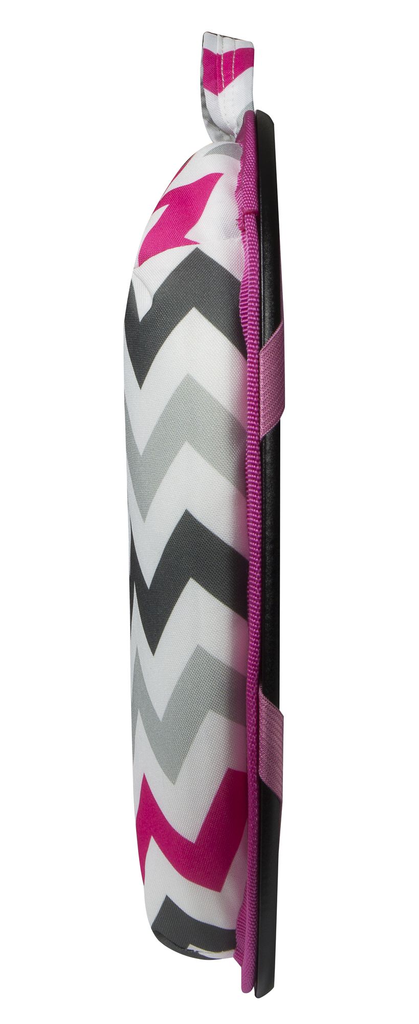 Pink/Grey Chevron Lapdesk with Elastic Bands