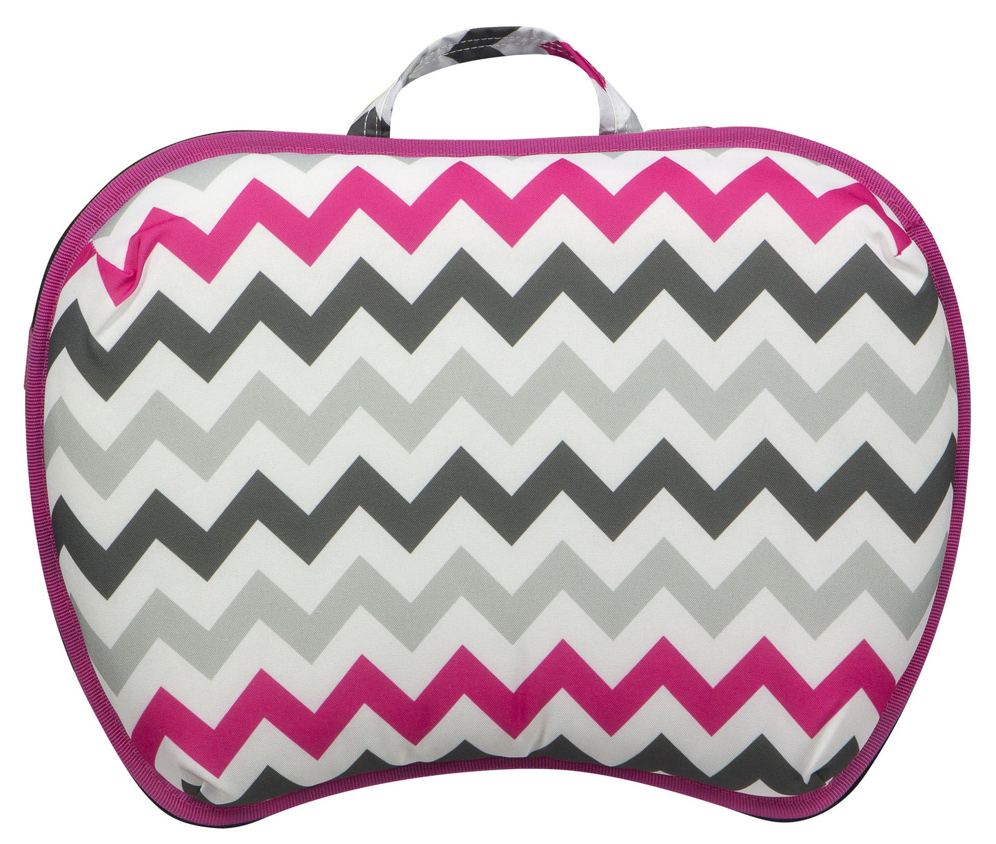 Pink/Grey Chevron Lapdesk with Elastic Bands