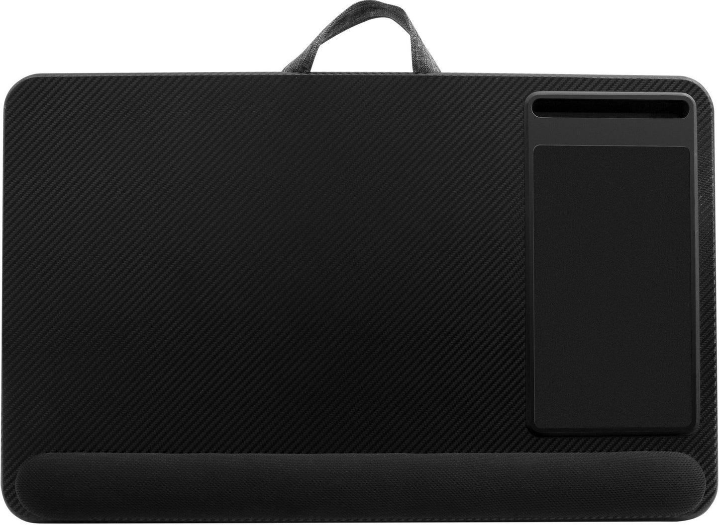XL Black and Grey Deluxe Laptop Lapdesk with Multipurpose Surface
