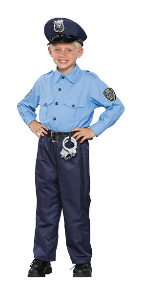 Deluxe Policeman Child Costume: Size Small (5-7)