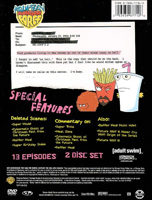 Aqua Teen Hunger Force, Vol. 2 [2 Discs]