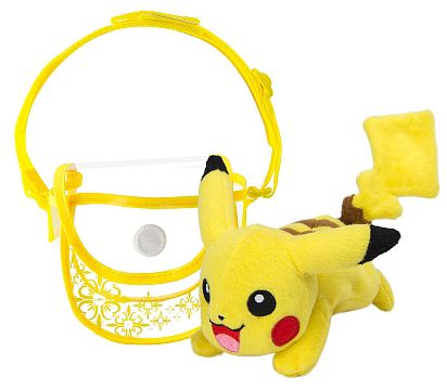 Pokemon Clear Slingbag with Pikachu Plush