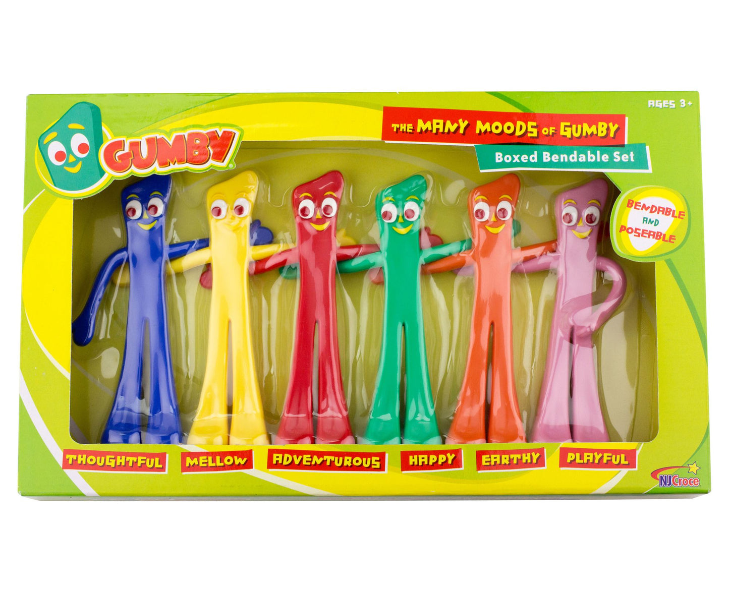 Gumby "Many Moods" Bendable Figures Set