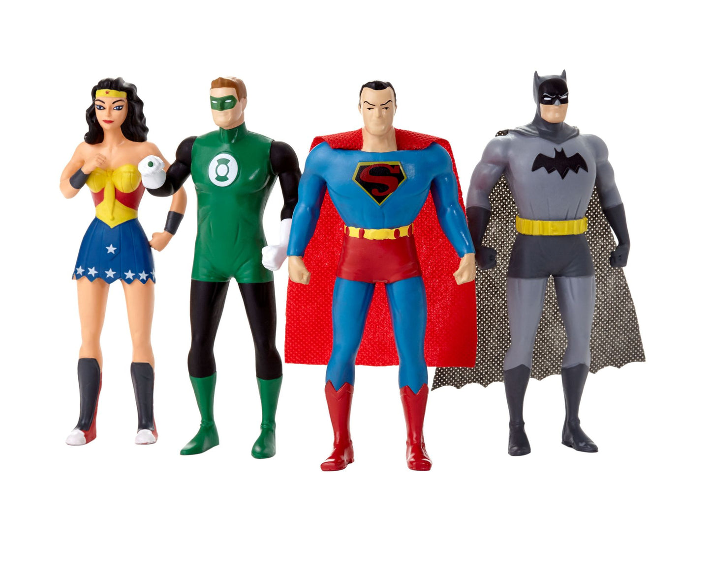 DC Comics - Justice League 4-Piece Bendable Figures Set: Batman, Superman, Wonder Woman, The Green Lantern