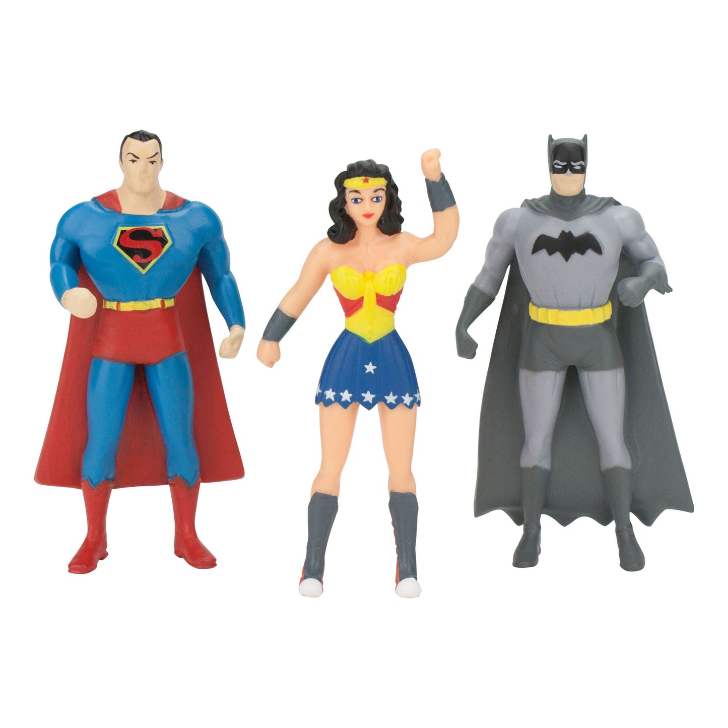 DC Comics Mini 3-Pack of Figures: Batman, Superman, Wonder Woman