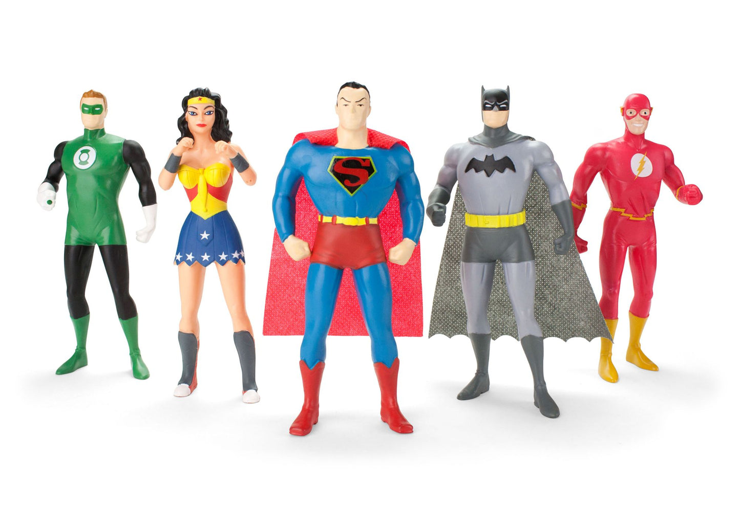 DC Comics Justice League: The New Frontier 5-Piece Bendable Figure Set: Green Lantern, Wonder Woman, Superman, Batman, The Flash