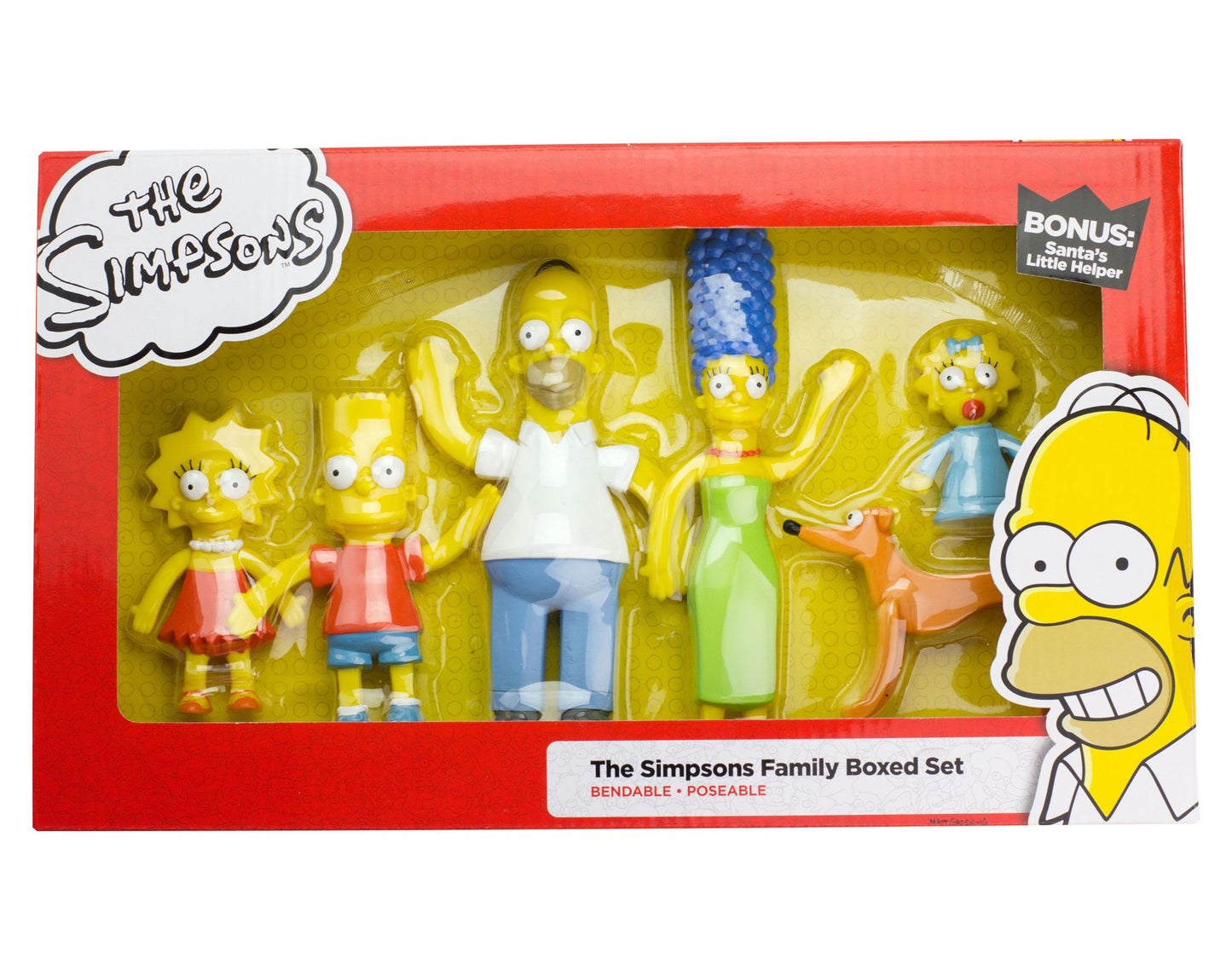 NJ Croce SF301 The Simpsons Family Bendable Boxed Set