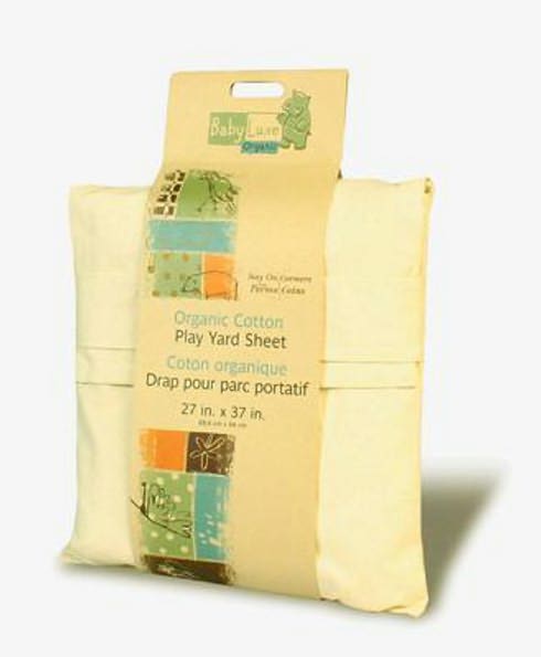 Babyluxe Organic Cotton Play Yard Sheet 27'' x 37''