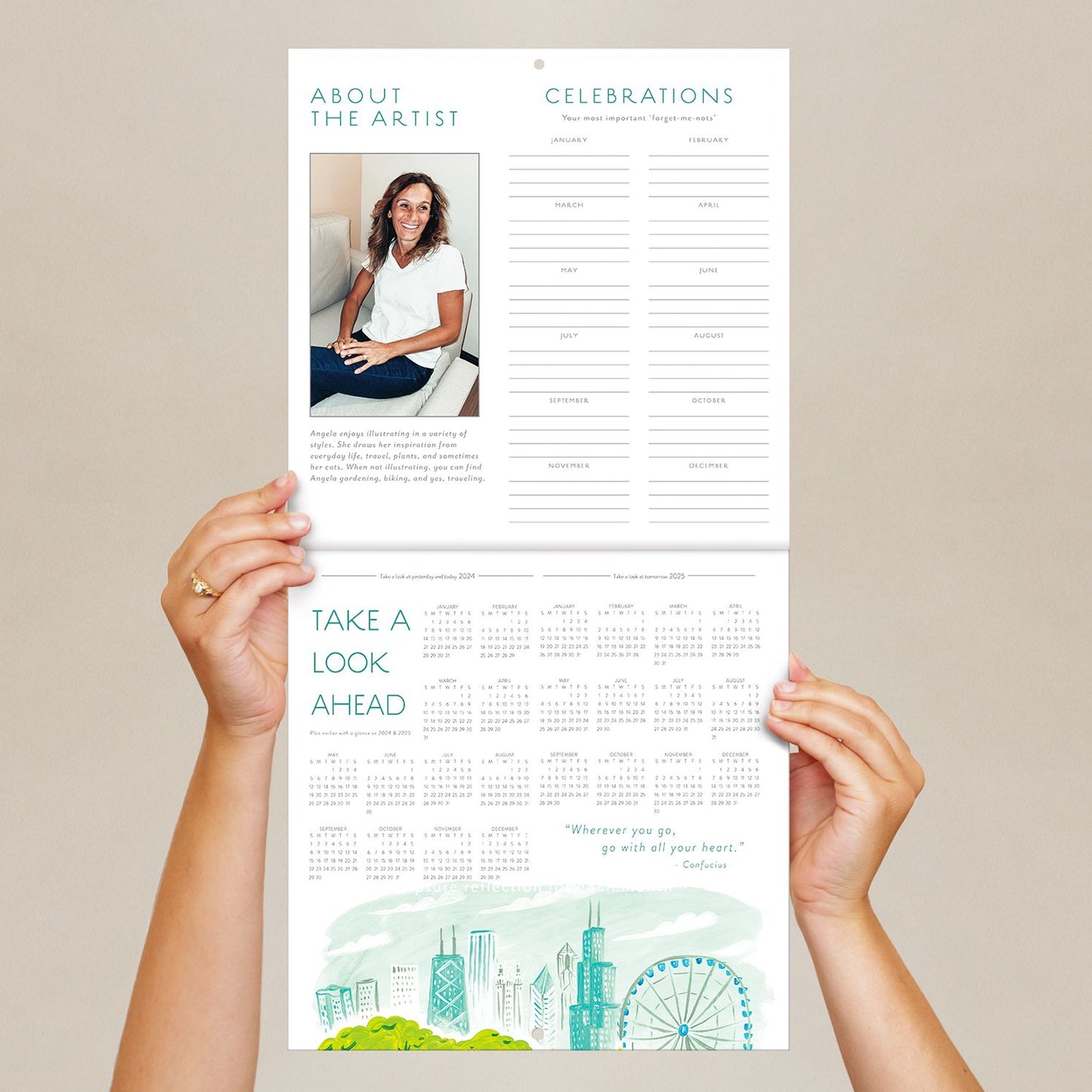 2024 Seedlings US Cities 12 Month Wall Calendar