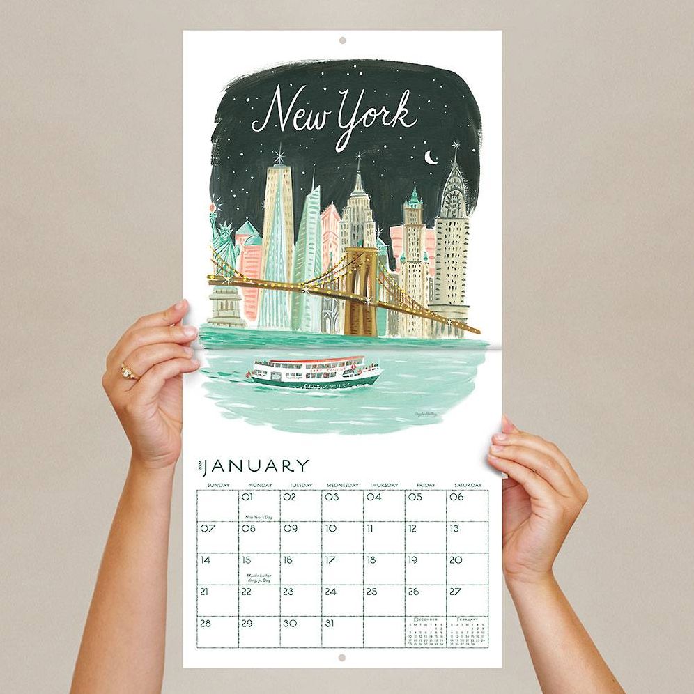 2024 Seedlings US Cities 12 Month Wall Calendar
