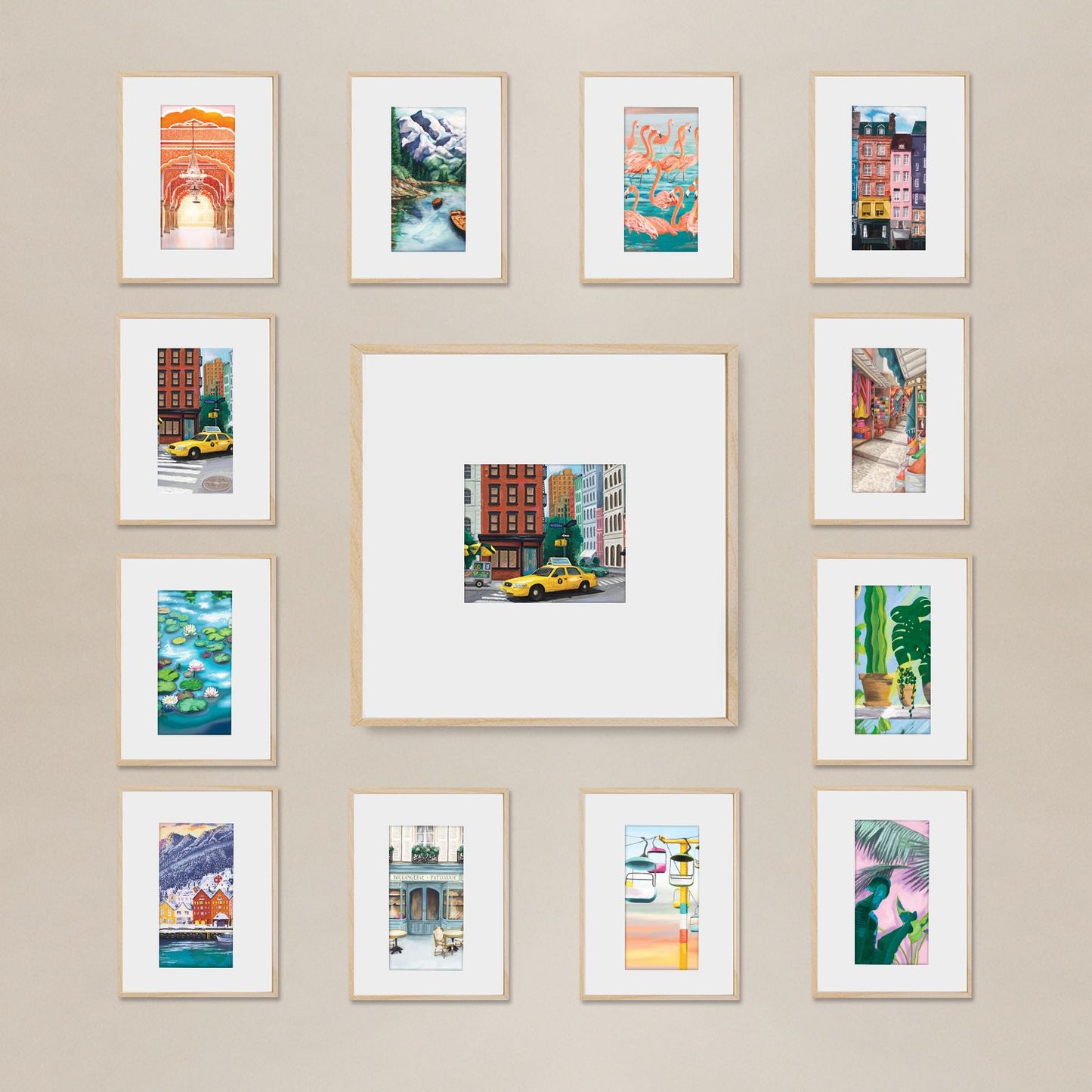 2025 Paper Source Postcard Calendar