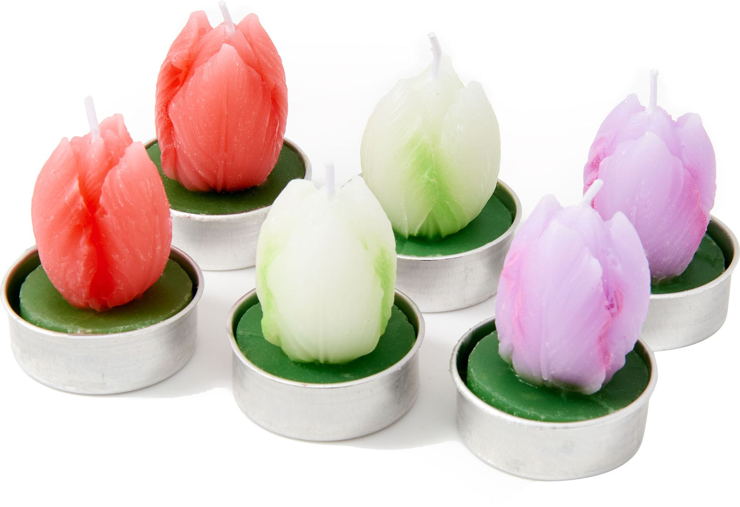Tulip Tealight Candles, Set of 6