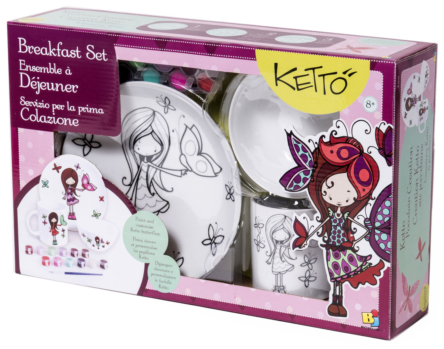 Ketto porcelain creation - Breakfast Butterfly