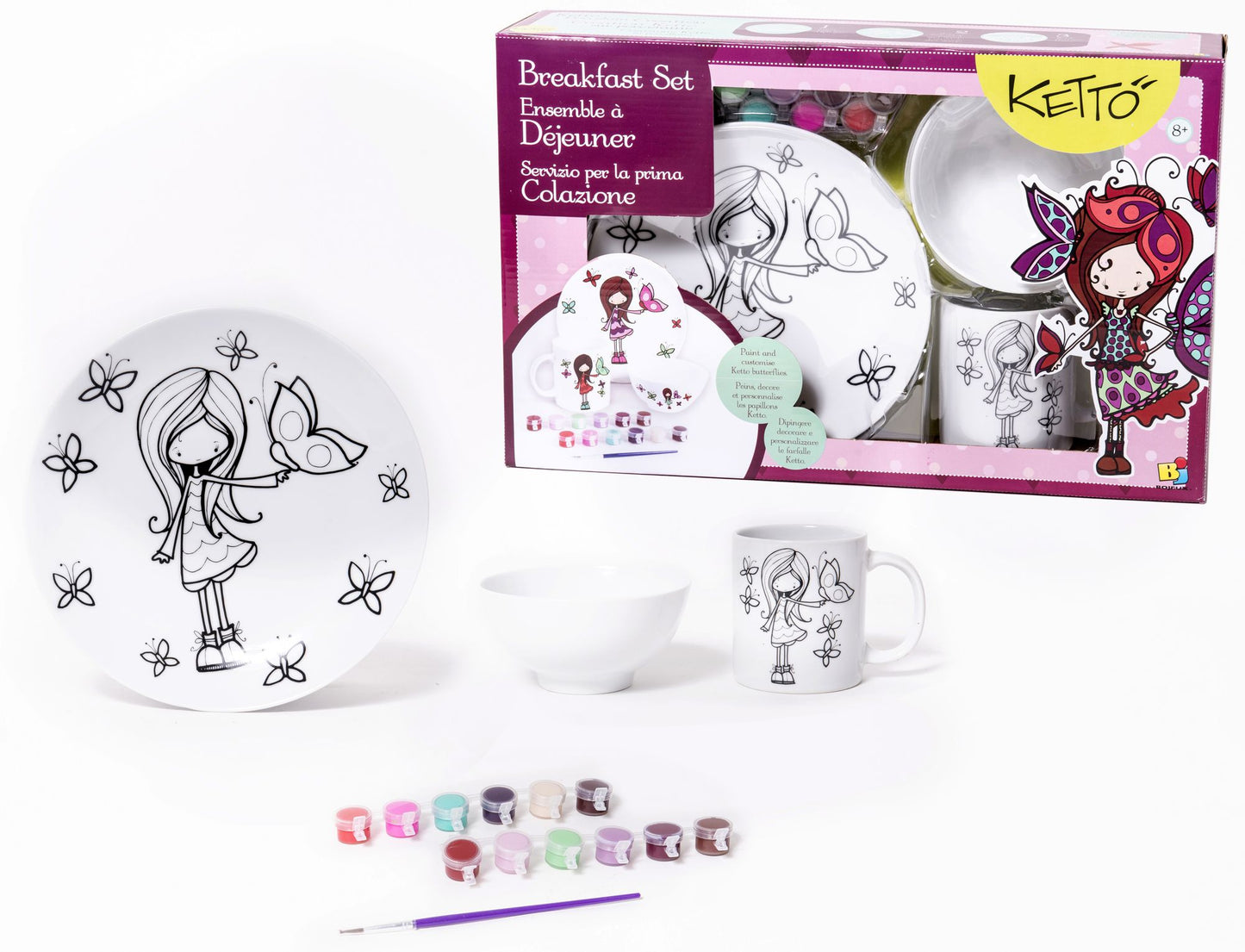 Ketto porcelain creation - Breakfast Butterfly