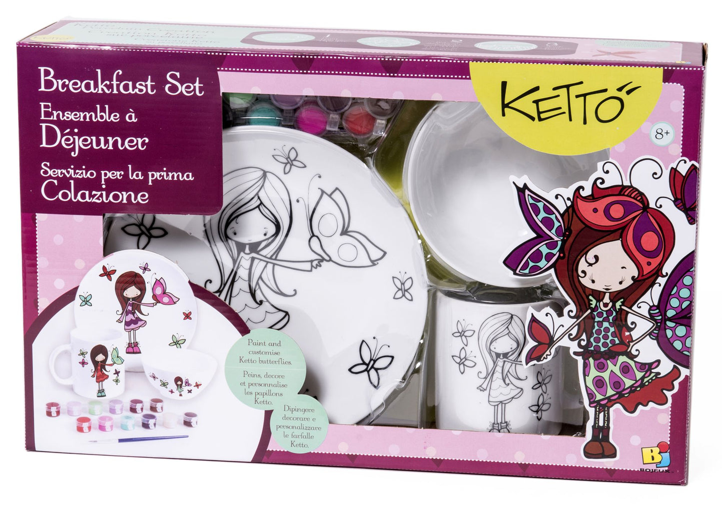 Ketto porcelain creation - Breakfast Butterfly