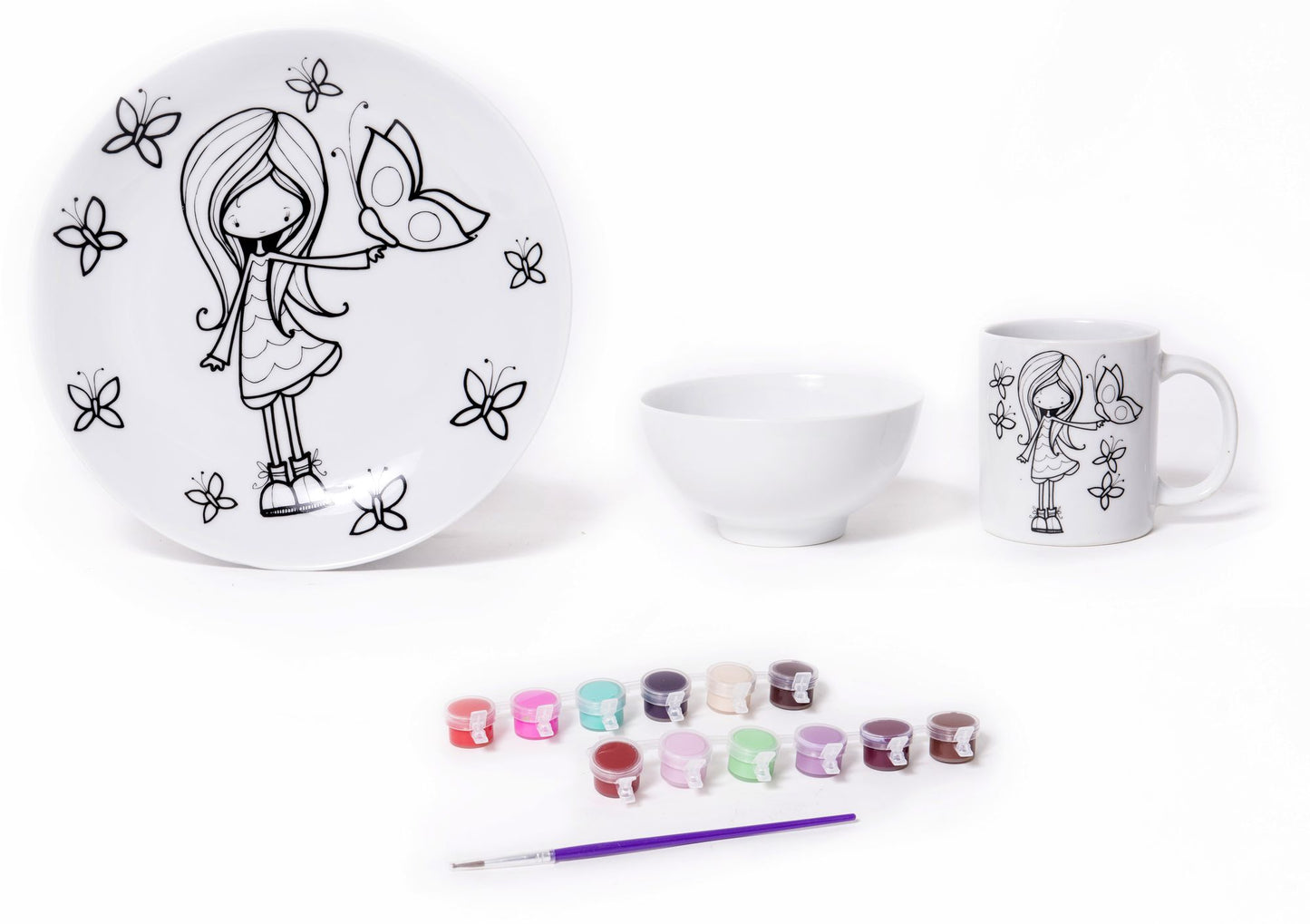 Ketto porcelain creation - Breakfast Butterfly