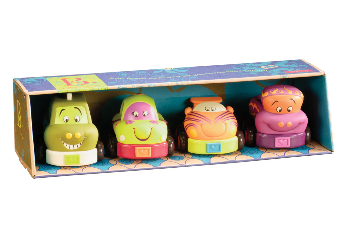 Wheeee-ls Pull Back Toy Vehicle Set With Sounds