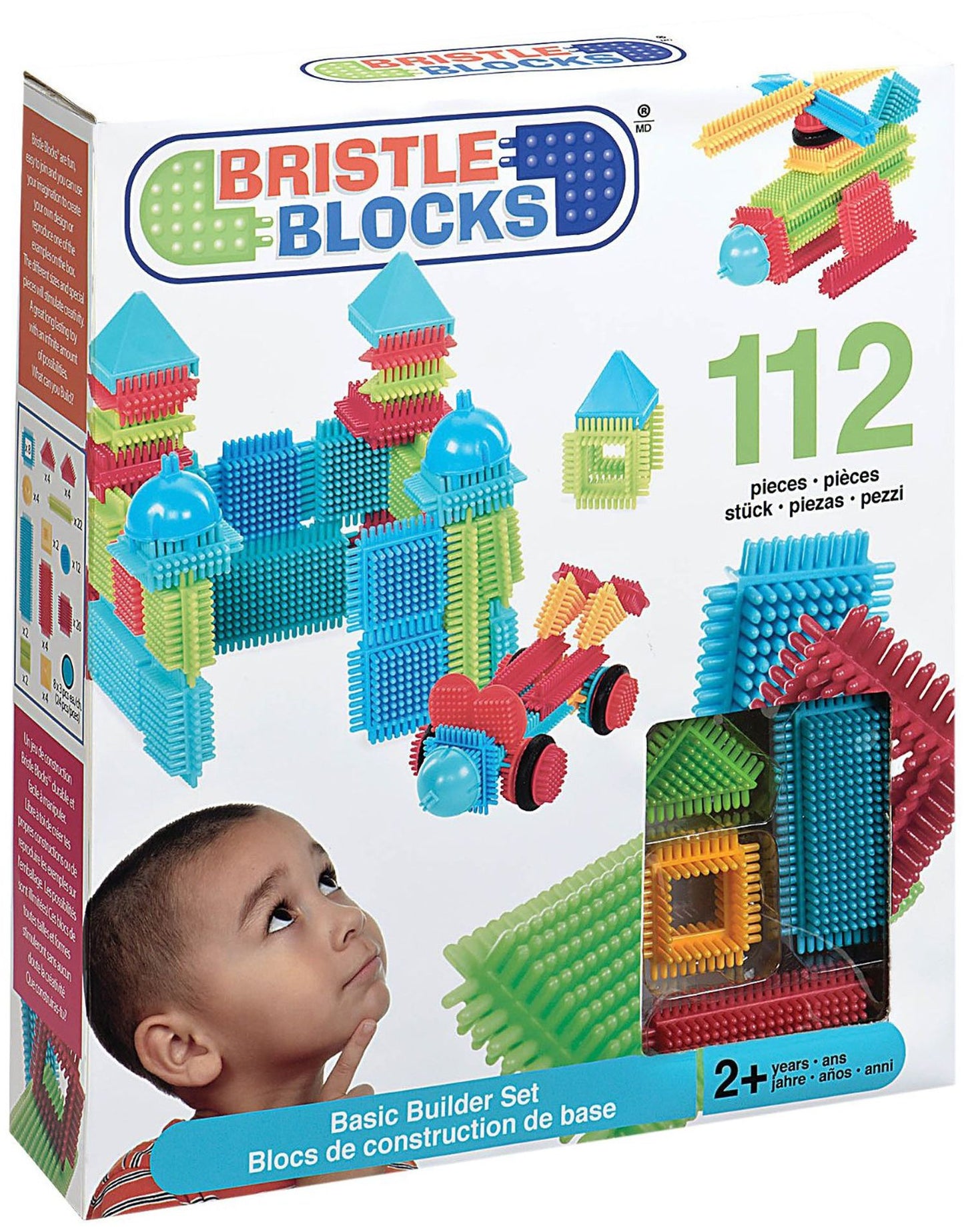 Battat Bristle Blocks Basic 112 Piece Set