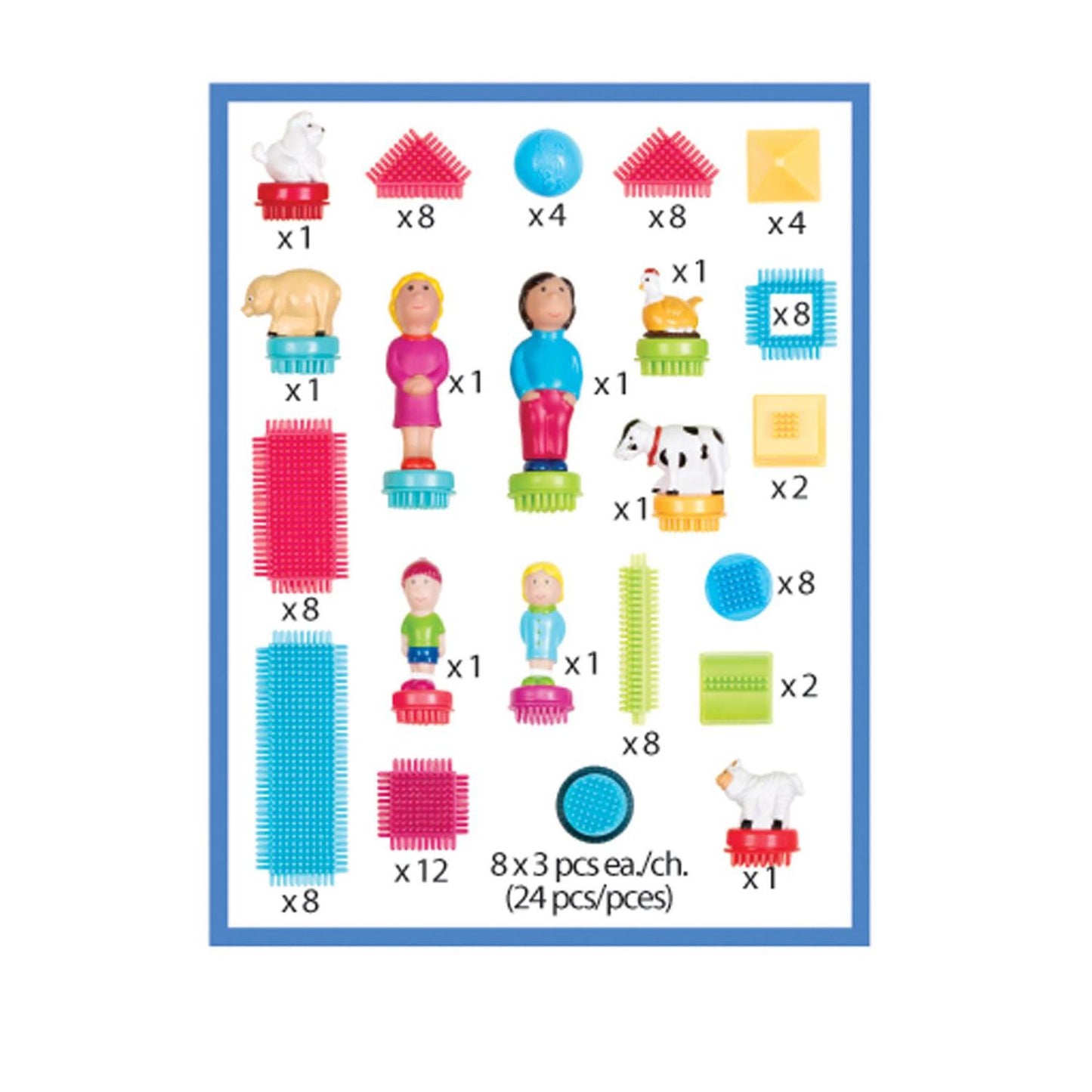 Battat Bristle Block 113 Piece Set