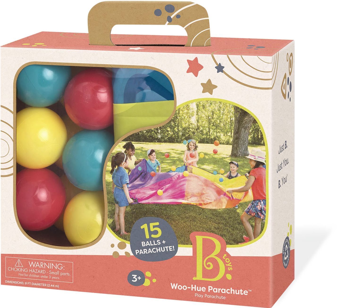 B. toys Woo-Hue Parachute Play Parachute & 15 Balls