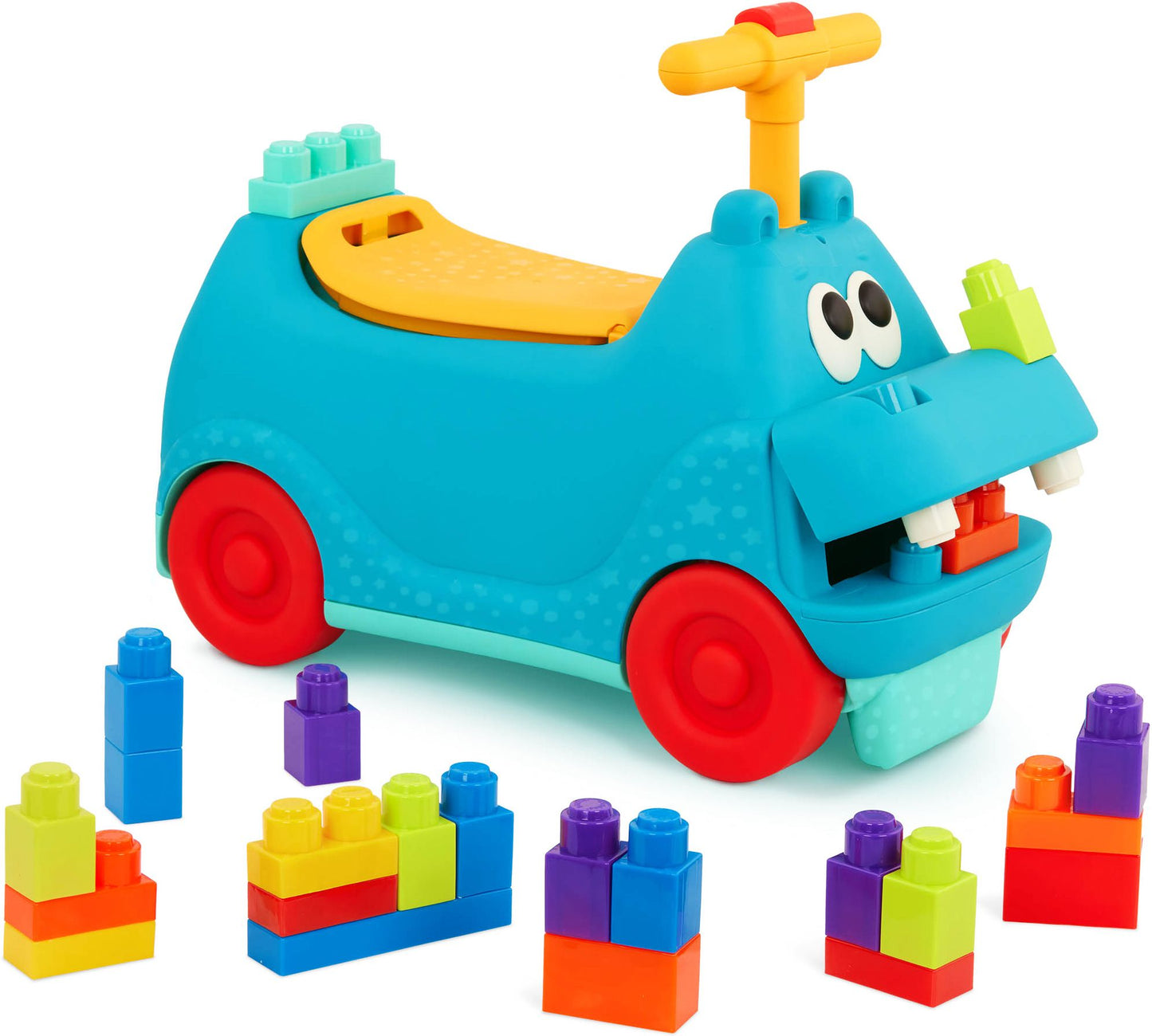 Ride-On Hippo with Blocks Ride-On & Building Blocks