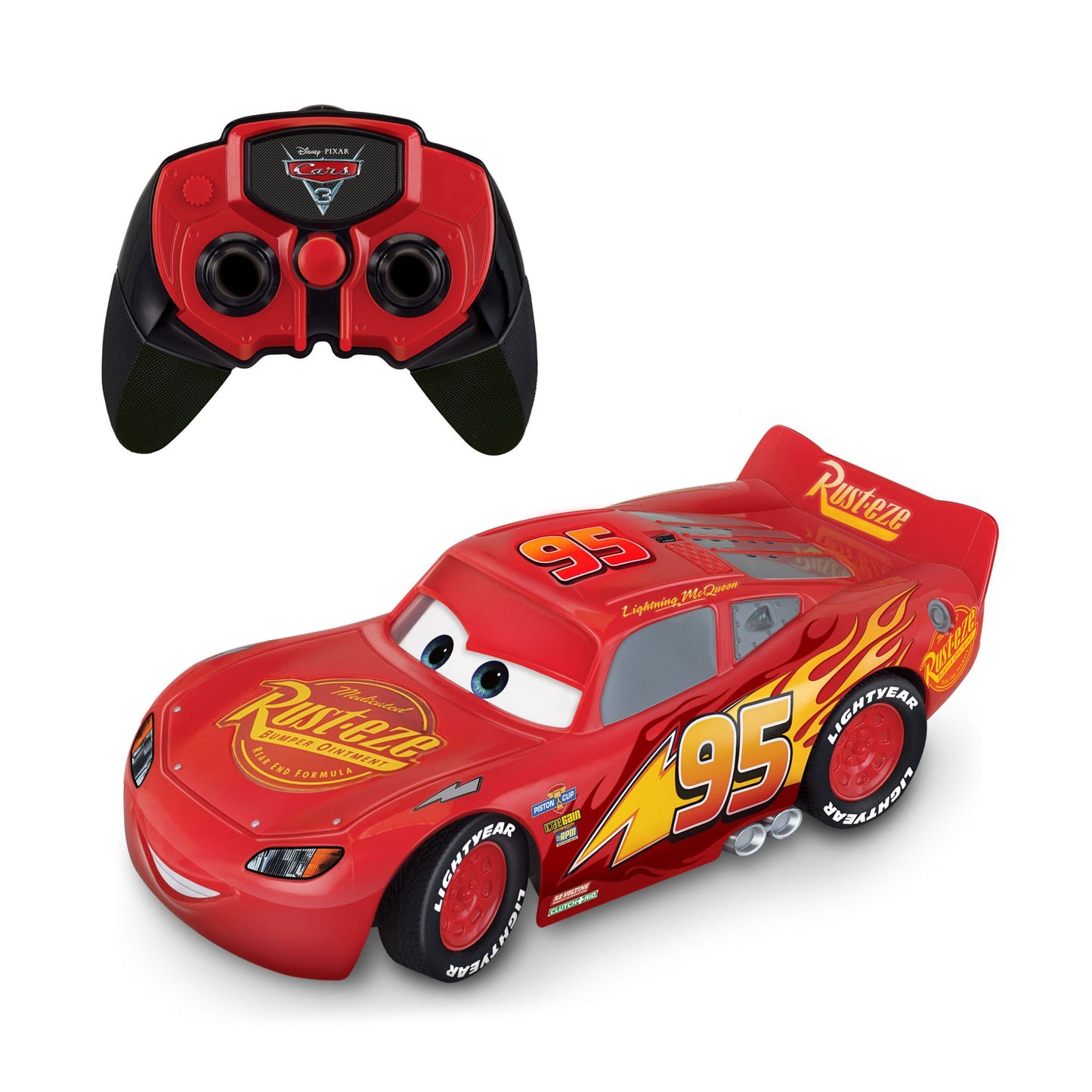 Thinkway Toys Cars 3 - Racing Hero Lightning Mcqueen Remote Control Car