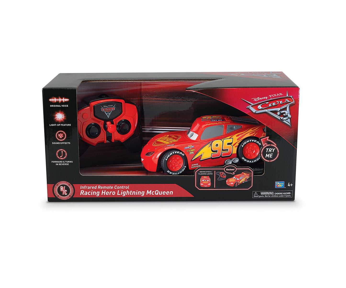 Thinkway Toys Cars 3 - Racing Hero Lightning Mcqueen Remote Control Car