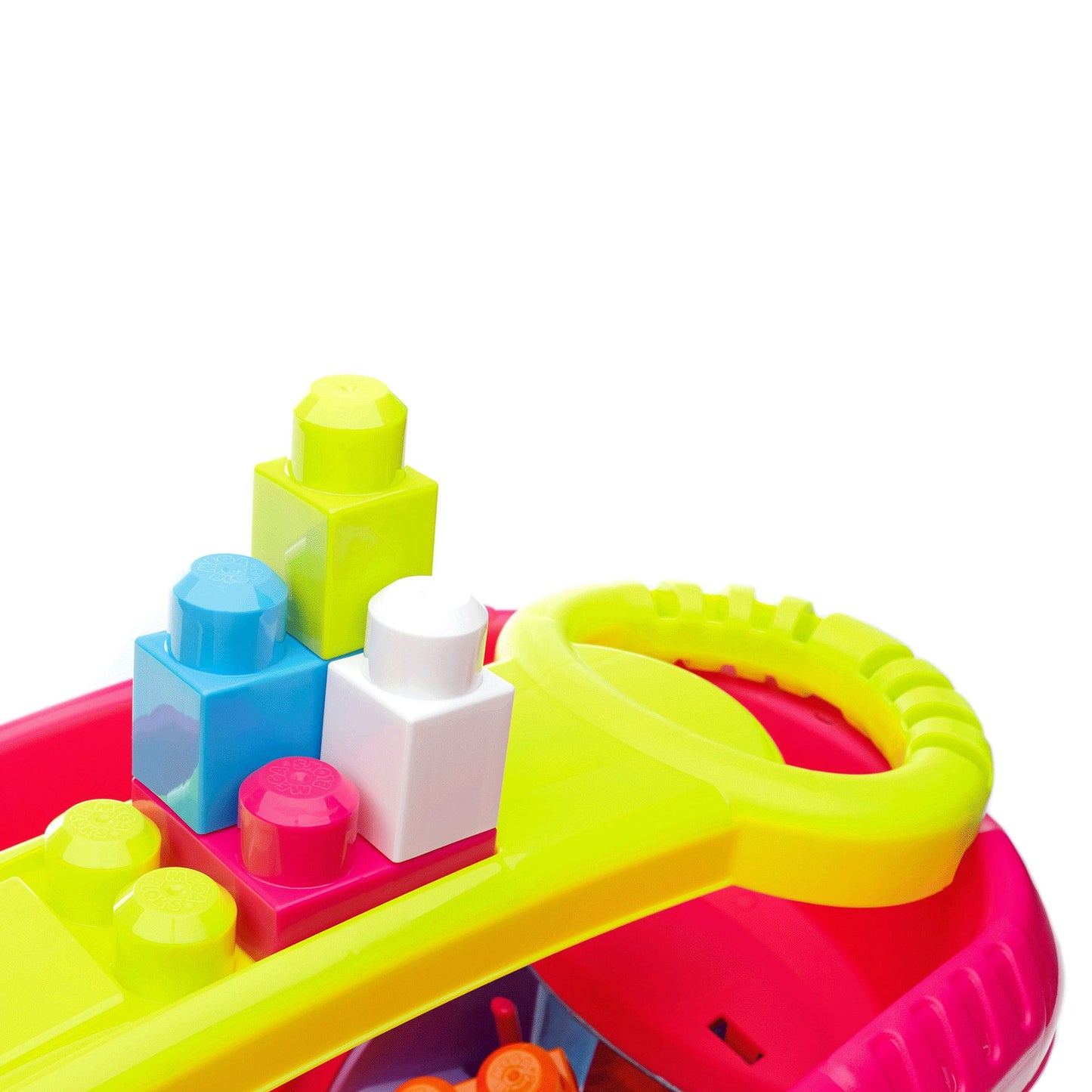 Mega Bloks Block Scooping Wagon Building Set, Pink