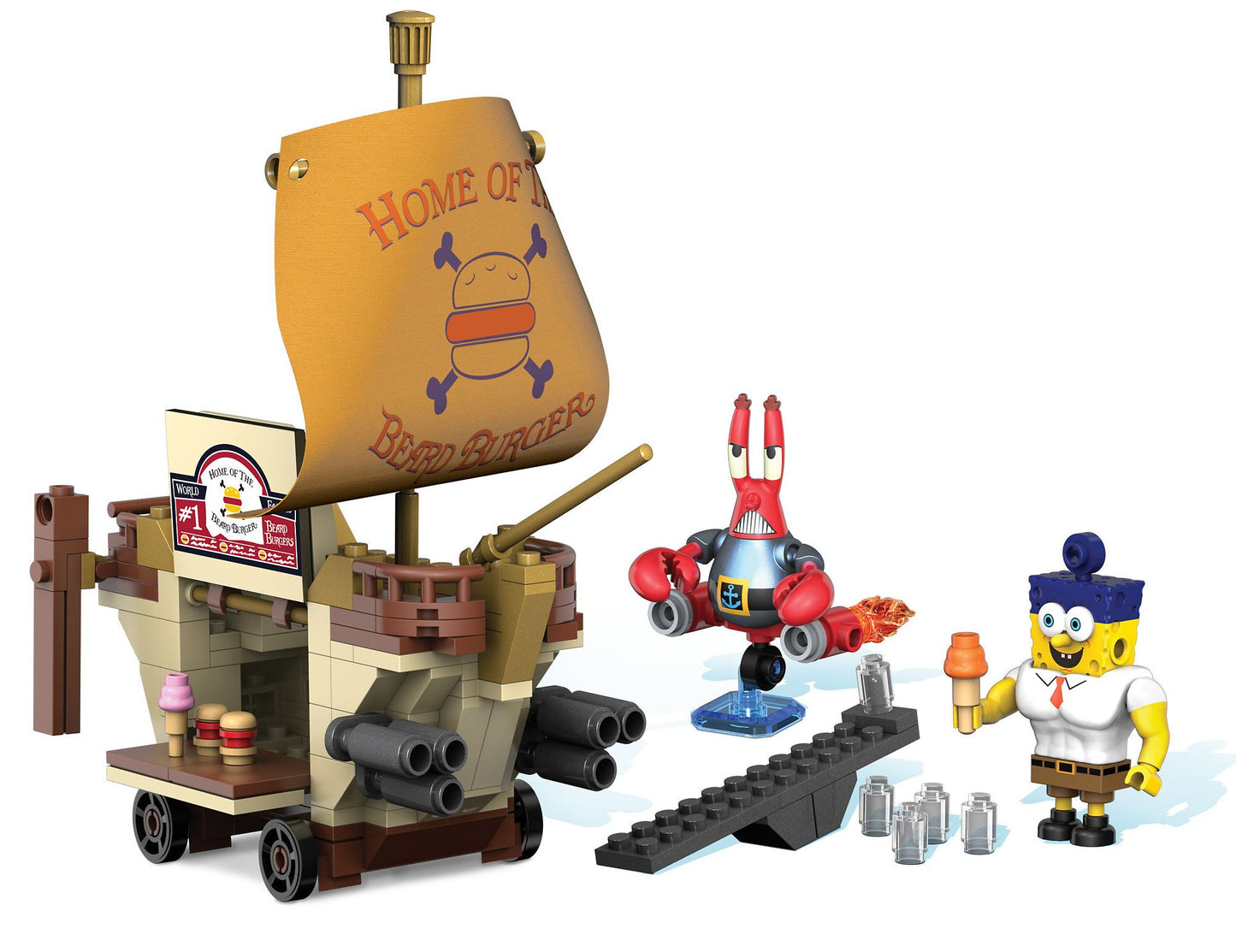 Mega Bloks SpongeBob Burgermobile Showdown Building Set