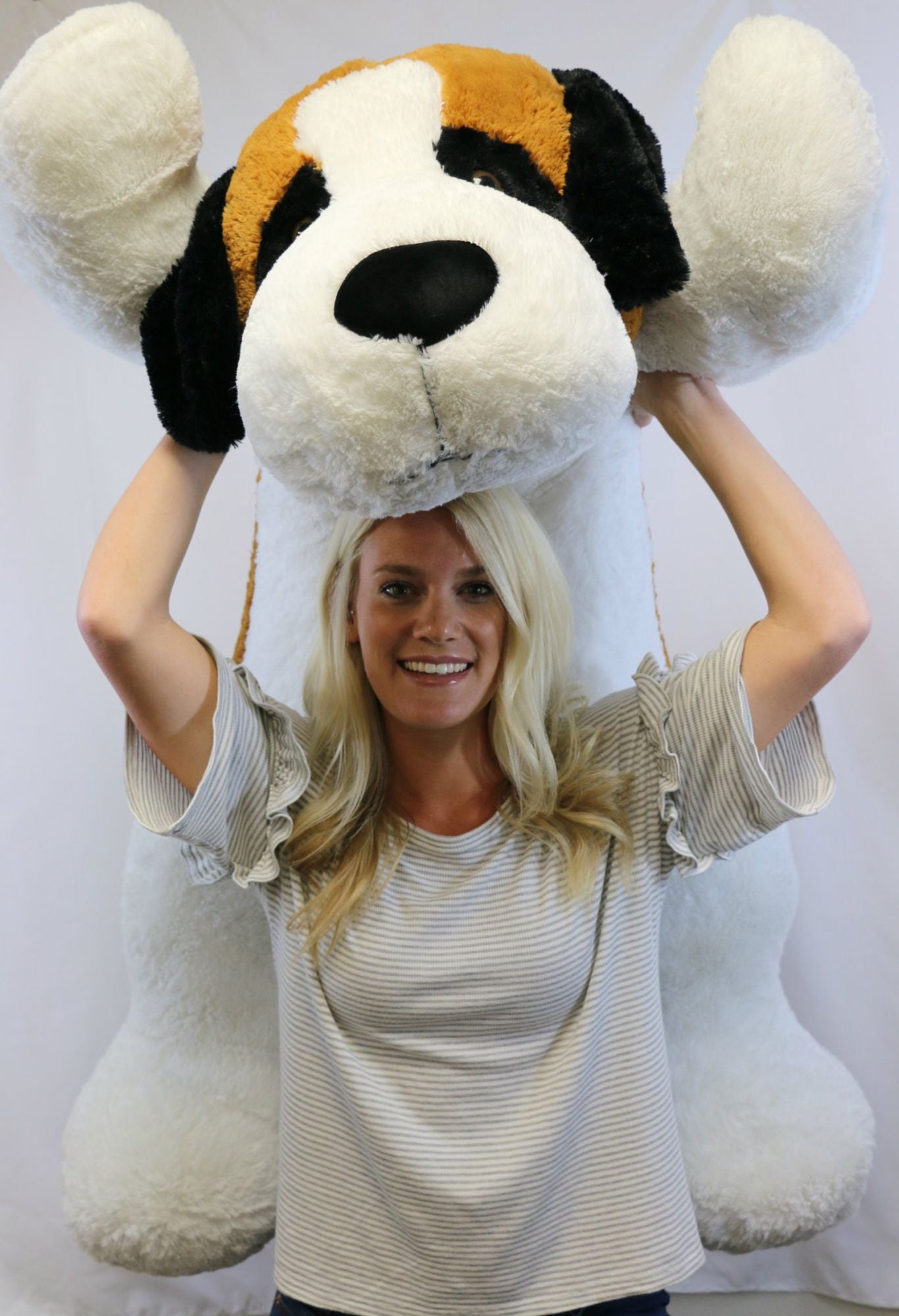 Best Made Toys Jumbo Laying Dog Giant Plush Animal - Over 4 feet long!
