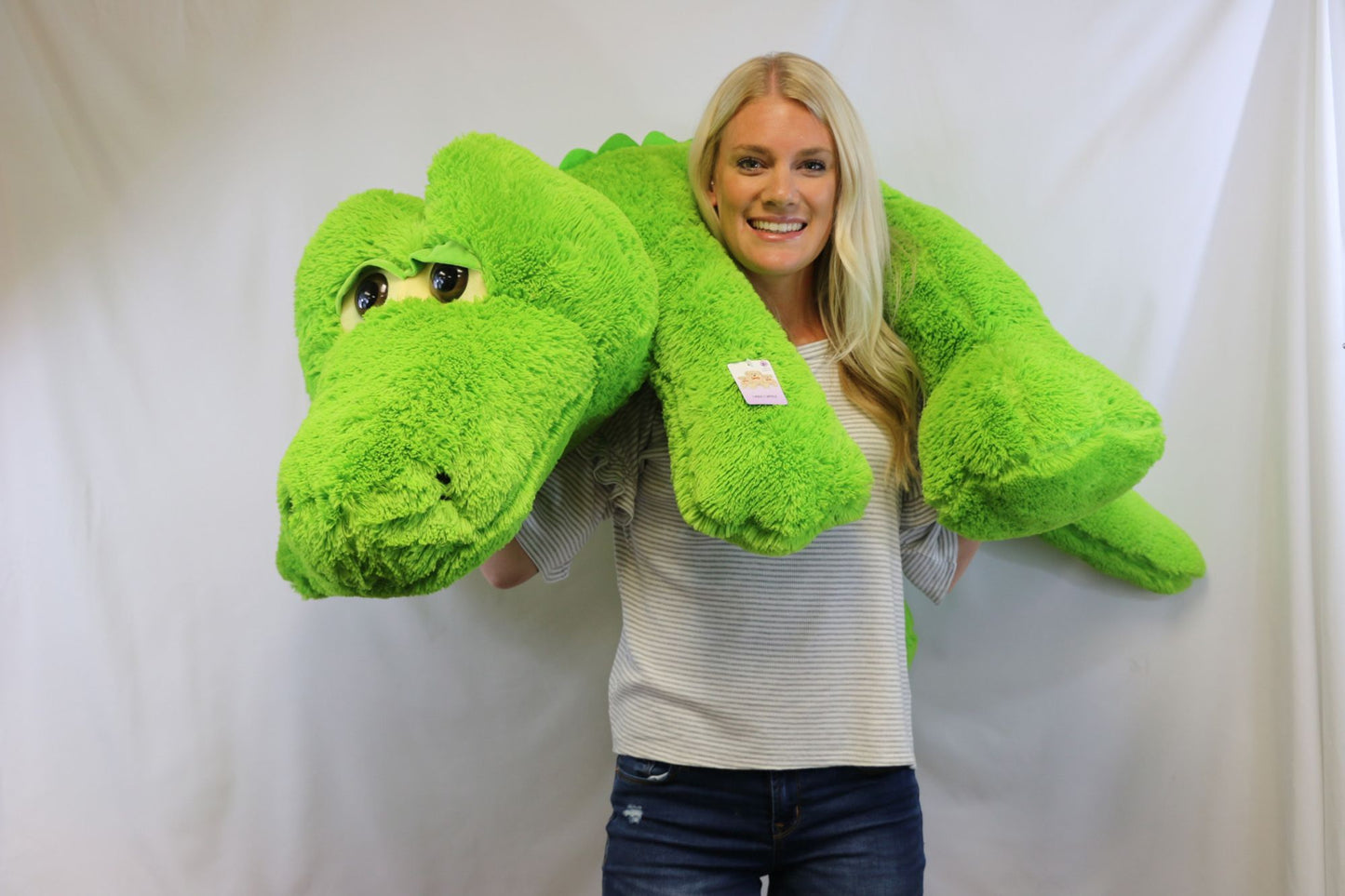 Best Made Toys Jumbo Alligator Giant Plush Animal - Over 4 feet long!