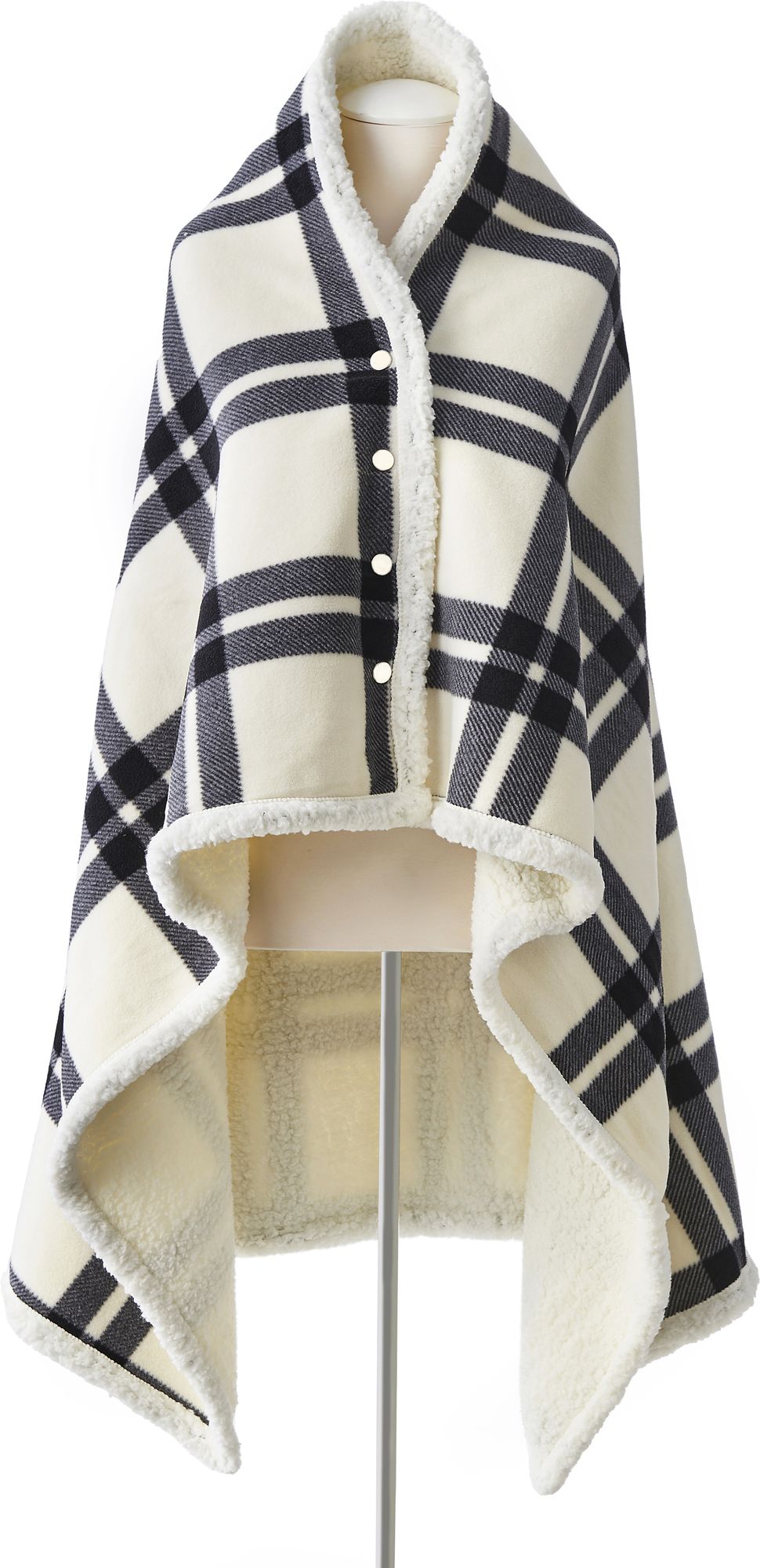 Reading Blanket Poncho, Plaid