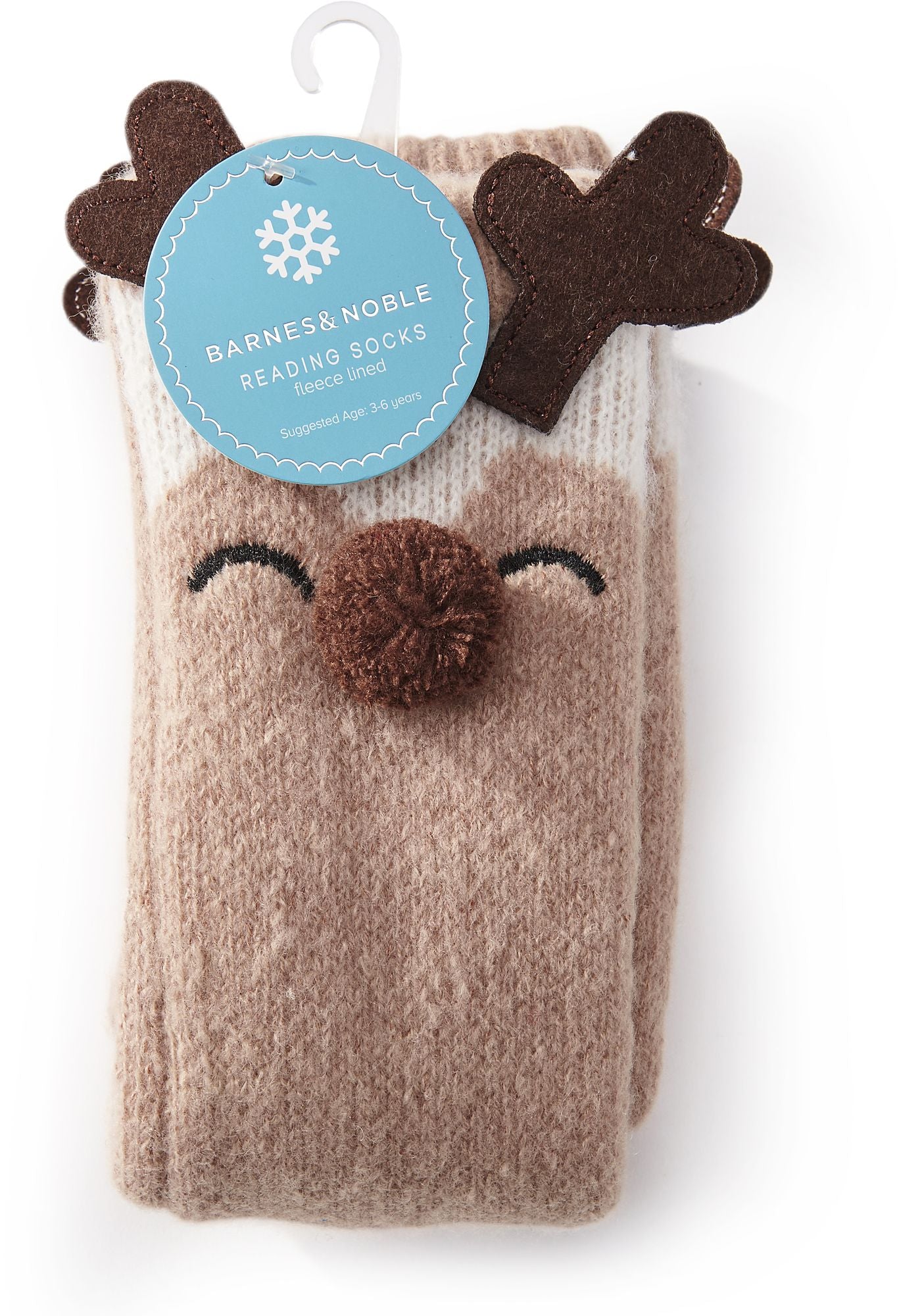 Kids Reindeer Reading Sock