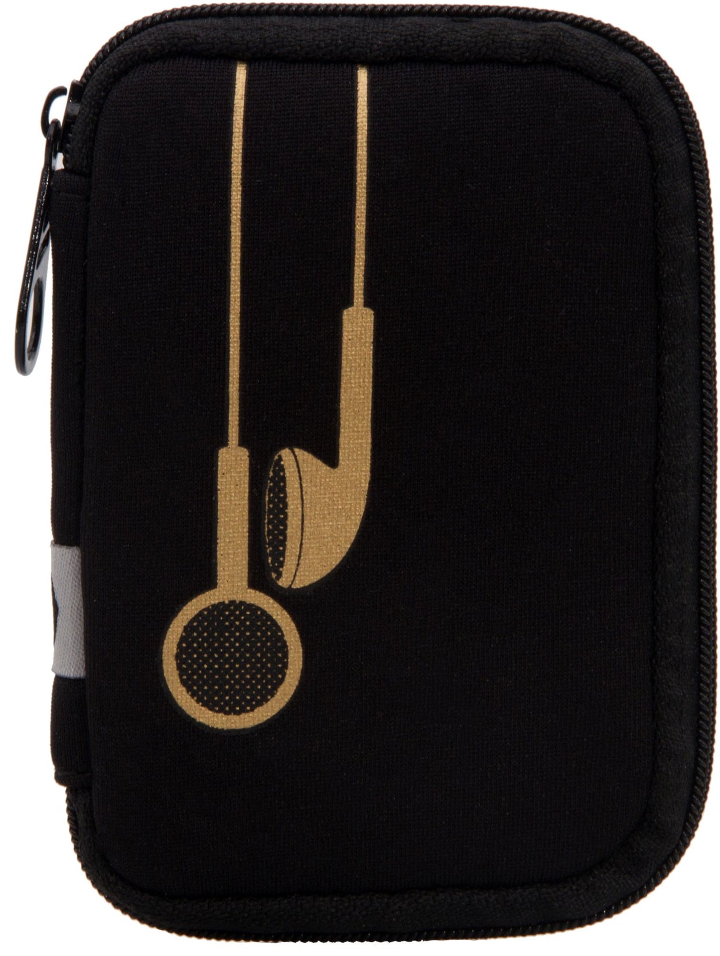 PLUG IN METALLIC EARBUD CASE BLACK/GOLD
